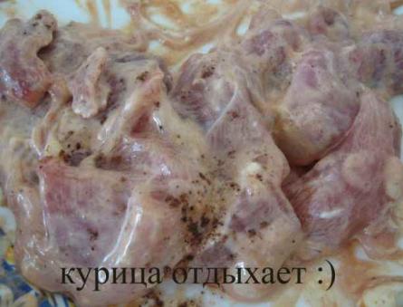 오븐에서 Gorshchik에서 끓인 Kurka : porokovy 요리법 Gorshchik에서 끓인 Kurka